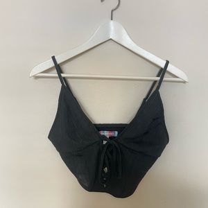 Urban Outfitters Black Crop Tank